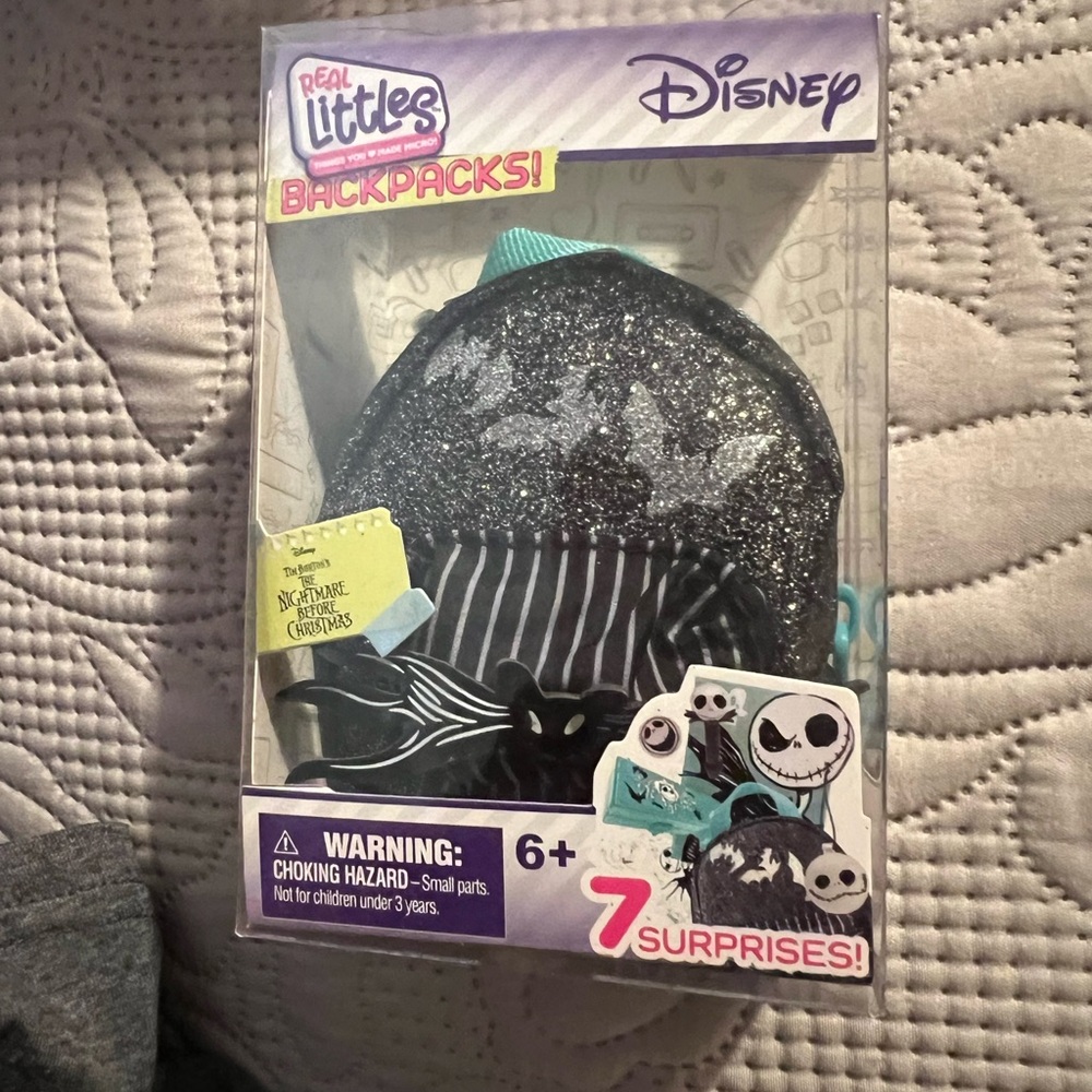 Disney Real Littles Sparkly Black and White Backpack